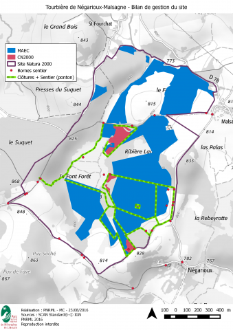 Bilan de la gestion du site - PNRML & IGN 2016